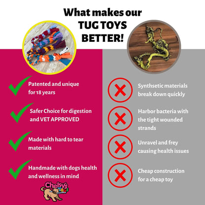 Chelsy'S Toys 3 in 1 Enrichment Tube for Dogs Tug Toy Treat Dispenser & Snuffle Ball Durable Rope Dog Toy Interactive Dog Treat Puzzle for Large Dogs & Puppies (Orange)